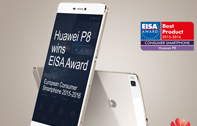 หัวเว่ย พีแปด คว้ารางวัล “คอนซูมเมอร์ สมาร์ทโฟน” จาก EISA