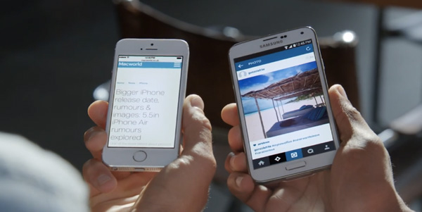 ซัมซุง เปิดตัวโฆษณา Samsung Galaxy S5 ชุดใหม่ แอบจิกคนใช้ Iphone ที่อยากได้มือถือหน้าจอใหญ่  :: Techmoblog.Com