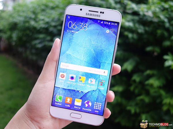 รีวิว] Samsung Galaxy A8 สมาร์ทโฟนที่บางเฉียบที่สุด เพียง 5.9 มม.  พร้อมหน้าจอใหญ่ 5.7 นิ้ว รองรับ 4G Lte และเซ็นเซอร์สแกนลายนิ้วมือที่ปุ่ม  Home :: Techmoblog.Com