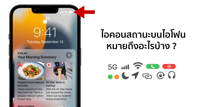 ไอคอนตรง Status Bar บน Iphone มีความหมายว่าอย่างไรบ้าง ? :: Techmoblog.Com