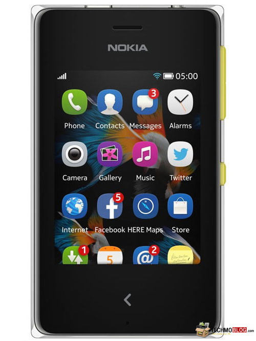 รูปภาพ  Nokia Asha 500 Dual SIM (โนเกีย Asha 500 Dual SIM)