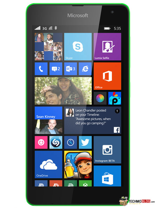 รูปภาพ  Microsoft Lumia 535 (ไมโครซอฟท์ Lumia 535)