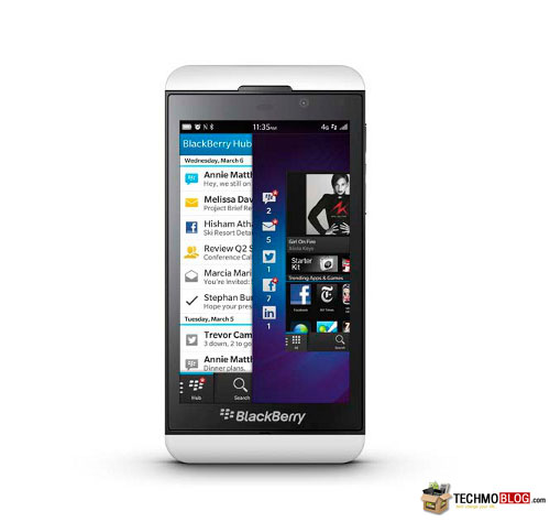 รูปภาพ  BlackBerry Z10 (แบล็คเบอร์รี่ Z10)