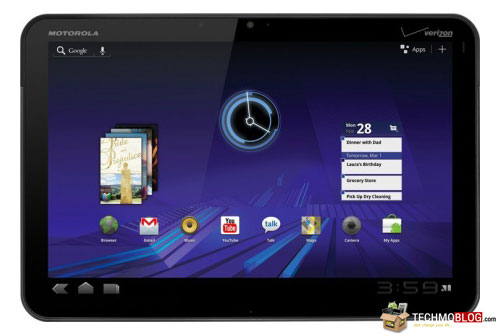 รูปภาพ  Motorola XOOM Wi-Fi 32GB (โมโตโรล่า XOOM Wi-Fi 32GB)