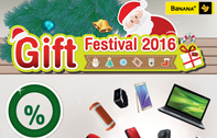 Gift Festival 2016 มอบความสุขแทนใจ ส่งท้ายปี ด้วยสินค้าไอทีที่คุณชื่นชอบ ในราคาสุดพิเศษ ที่ร้านบานาน่าไอที ทั่วประเทศ ตั้งแต่วันนี้ - 31 มกราคม 2559