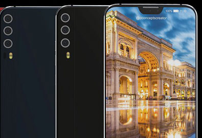 ชมภาพคอนเซปท์ Huawei P11 X มาพร้อมกล้องด้านหลังถึง 3 ตัว และดีไซน์จอบากแบบเดียวกับ iPhone X