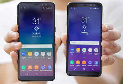 [รีวิว] Samsung Galaxy A8 l A8+ (2018) มือถือเซลฟี่น้องใหม่ ด้วยกล้องคู่หน้า 16+8 ล้านพิกเซล และ Live Focus ถ่ายภาพหน้าชัดหลังเบลอ พร้อม RAM สูงสุด 6 GB บนดีไซน์แบบไร้กรอบ ไร้ปุ่ม Home เคาะราคาเริ่มต้นที่ 15,990 บาท