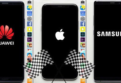 iPhone X vs Samsung Galaxy Note8 vs Huawei Mate 10 เปรียบเทียบความเร็วในการเปิดแอปฯ บนมือถือเรือธง 3 รุ่นยอดนิยม รุ่นใดเร็วกว่า มาชมกัน (มีคลิป)