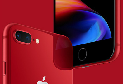 Apple เปิดตัว iPhone 8 และ iPhone 8 Plus รุ่นพิเศษ สีแดง (PRODUCT)RED มาพร้อมตัวเครื่องด้านหน้าสีดำ ด้านหลังสีแดง เปิดจองวันนี้ตั้งแต่เวลา 19.30 น. จำหน่าย 13 เมษายน เคาะราคาเริ่มต้นที่ 28,500 บาท