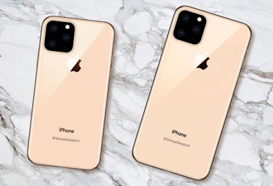 iPhone XI จ่อมาพร้อมหน้าจอใหญ่ขึ้นเป็น 6.1 นิ้ว และ 6.5 นิ้วบน iPhone XI Max ตัวเครื่องหนาขึ้น พร้อมกล้องหลัง 3 ตัว ในดีไซน์กรอบสี่เหลี่ยมคล้าย Huawei Mate 20