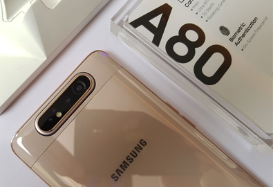 เปิดตัว Samsung Galaxy A80 มือถือจอยักษ์ 6.7 นิ้วพร้อมกล้องสไลด์แบบหมุนได้ RAM 8GB มีสแกนนิ้วใต้จอและชาร์จเร็ว 25W เตรียมขาย 29 พ.ค.นี้