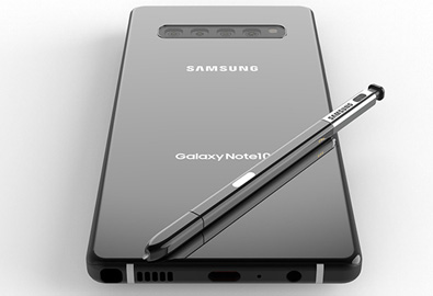 Samsung Galaxy Note 10 Pro รุ่นท็อป อาจมาพร้อมกับแบตเตอรี่ขนาดความจุมากถึง 4,500 mAh บนดีไซน์จอใหญ่ 6.75 นิ้ว และกล้องหลัง 4 ตัว