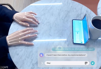 Samsung โชว์เทคโนโลยี SelfieType คีย์บอร์ดล่องหนสุดล้ำ ใช้งานได้ทุกที่โดยไม่จำเป็นต้องเชื่อมต่ออุปกรณ์เสริม