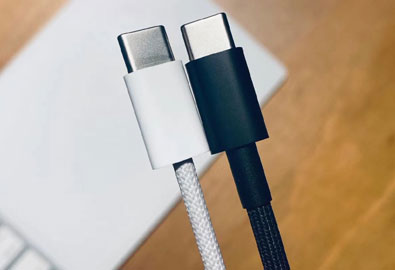 หลุดภาพถ่ายสายชาร์จ USB-C to Lightning แบบถัก คาดมาพร้อม iPhone 12