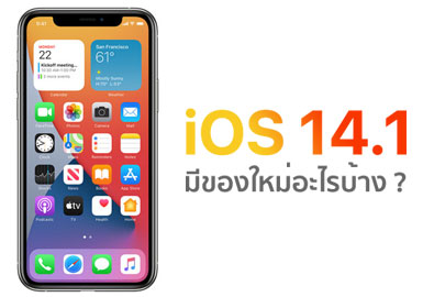 Apple ปล่อยอัปเดต iOS 14.1 แก้ปัญหาบั๊กบน Widget และรองรับฟีเจอร์ใหม่บน iPhone 12 ที่กำลังจะวางจำหน่ายศุกร์นี้