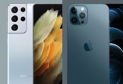 เปรียบเทียบสเปก Samsung Galaxy S21 Ultra 5G vs iPhone 12 Pro Max เรือธงคู่แข่ง ต่างกันแค่ไหน ?