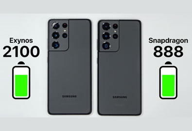 ผลทดสอบชิปเซ็ต Exynos 2100 บน Samsung Galaxy S21 Ultra กินแบตน้อยกว่า Qualcomm Snapdragon 888 (มีคลิป)