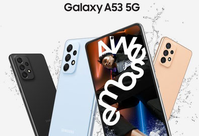 Samsung Galaxy A53 5G สมาร์ทโฟน เก่งไม่กั๊ก กล้องกันสั่น OIS เครื่องทนน้ำ IP67