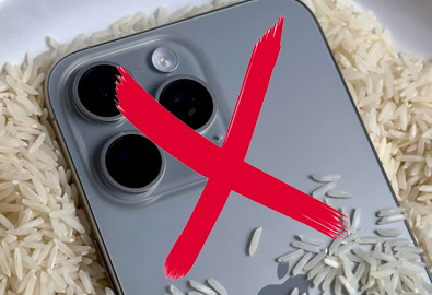 Apple แนะนำ หาก iPhone เปียกน้ำและชาร์จไม่เข้า ห้ามนำไปใส่ถังข้าวสาร