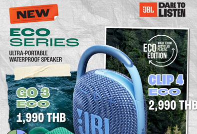 NEW!! JBL GO3 ECO | JBL CLIP4 ECO ลำโพงรักษ์โลก! ลำโพงที่ผลิตจากวัสดุ RECYCLE 