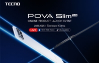 เตรียมสะเทือนวงการ! TECNO POVA SLIM สมาร์ตโฟน 5G จอโค้ง บางที่สุดในโลก เปิดตัว 20 ธ.ค. นี้ บางกว่า  สวยกว่า แกร่งยิ่งกว่าเดิม!