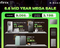 อินฟินิกซ์ เล่นใหญ่! ส่งแคมเปญ 6.6 MEGA Mid-Year Sale ยกทัพสมาร์ทโฟนและสมาร์ทดีไวซ์ พร้อมอัดแน่นของแถมและส่วนลดสุดคุ้มทุกแพลตฟอร์ม