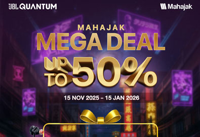 JBL QUANTUM ลดสูงสุด 50% ในแคมเปญ MAHAJAK MEGA DEAL 2025 สายเกมห้ามพลาด! 