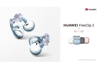 เปิดตัวคอลเลกชันพิเศษ HUAWEI FreeClip 2 X RAVIPA ผสานดีไซน์แห่งความโชคดี นวัตกรรมเสียงรวมเป็นหนึ่ง เติมเต็มสไตล์อย่างมีเอกลักษณ์ เปิดจองแล้ววันนี้!