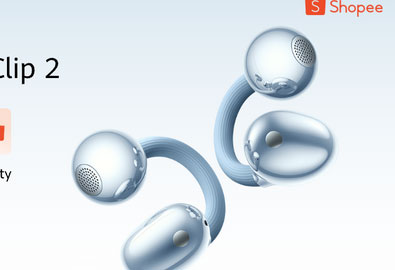โปรแรง HUAWEI FreeClip 2 บน Shopee: หูฟัง Open-ear เบา 5.1 กรัม แบต 38 ชม. กันน้ำ IP57