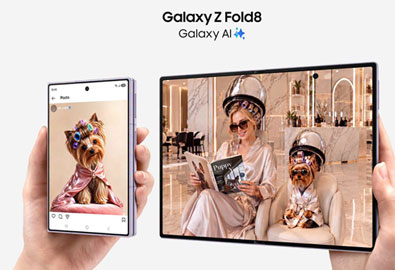 The all-new Galaxy Z Fold8 ฉีกทุกกฎจอพับ! พับไซซ์ใหม่ เบาที่สุด ที่เคยมี
กว้างเต็มตา Joy ทุกคอนเทนต์
