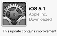 iOS 5.1 เปิดให้ดาวน์โหลดแล้วผ่าน OTA เพิ่ม Siri รองรับภาษาญี่ปุ่น เพิ่มปุ่มเปิด-ปิด 3G