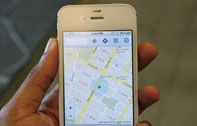 หลุดภาพ Google Maps for iOS อยู่ในขั้นของการพัฒนา แผนที่เป็นแบบ vector-based ใช้ 2 นิ้วหมุนจอได้