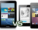 เปรียบเทียบสเปค และคุณสมบัติ แท็บเล็ตราคาประหยัด ระหว่าง Nexus 7 vs Samsung Galaxy Tab 2 (7.0) และ Amazon Kindle Fire