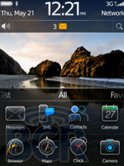 หน้าจอใหม่ BlackBerry OS 6.0