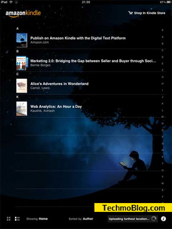 Kindle Home Screen