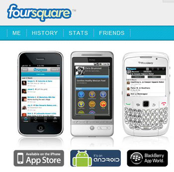 สามารถโหลด App Foursquare ได้ผ่านเครือข่ายแต่ละเจ้าครับ